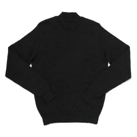 Charcoal Mockneck Pullover Sweater