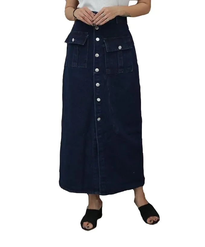 KATECLO Stylish Women’s Denim Jean Skirt